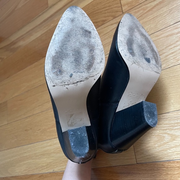 Aldo Black Leather Heeled Booties - Picture 7 of 7